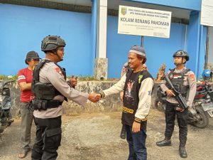 Patroli Dialogis Gegana Brimob Polda Lampung Ajak Masyarakat Aktif Jaga Kamtibmas