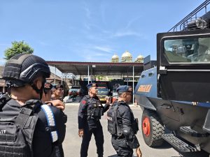 Antisipasi Kontijensi Hari Libur, Danden Gegana Polda Lampung Pimpin Apel Kesiapsiagaan Pasukan